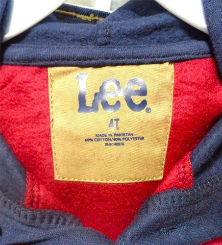 LEE 3 PEZZI FELPA CON CAPPUCCIO BLU E MARRONE AUTO DA CORSA SET JEANS RAGAZZI TAGLIA 4T - Foto 4 di 6