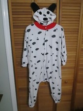 Youth Dalmation One-Piece Jumpsuit Halloween Cosplay Costume