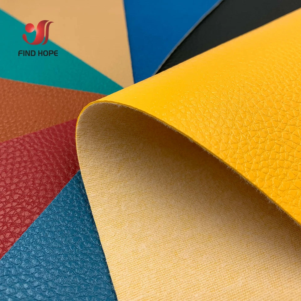 Litchi PU Faux Leatherette Sewing Fabric Synthetic DIY Craft Bow Earring Making - Image 2 of 4