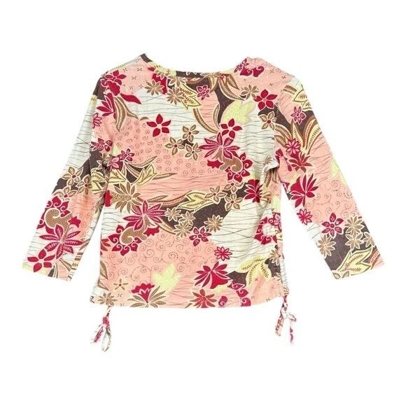 Caribbean Joe Women’s PS Petites Paisley Top Abstract Art Mature Casual Stretch - Image 2 of 4