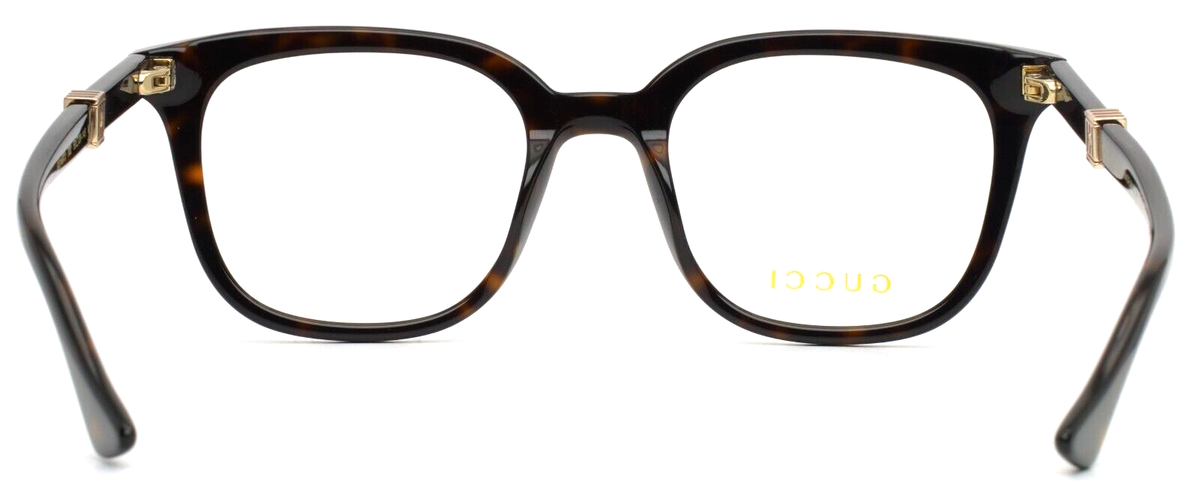 GUCCI GG1497O 002 Havana Mens Square Full Rim Eyeglasses 50