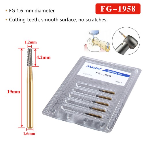 Dental Lab Tungsten Carbide Burs Round Bur FG 1.6mm Metal Cutting High Speed - 第 14/17 張圖片