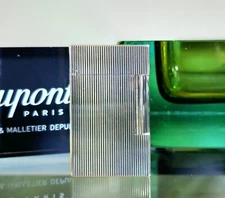Genuine S.T. Dupont Silver Vertical Lines Line 2 Lighter