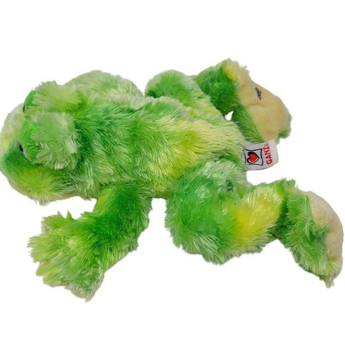Ganz Webkinz Tie Dye Frog Plush Stuffed Toy Green 12" - Picture 5 of 10