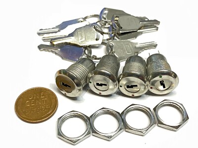 4 sets Key Switch OFF-ON Lock Metal Toggle Security KS-02 B10