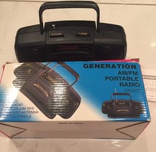 Generation AM FM Portable Radio With Box And Directions Working 190377 Model 
