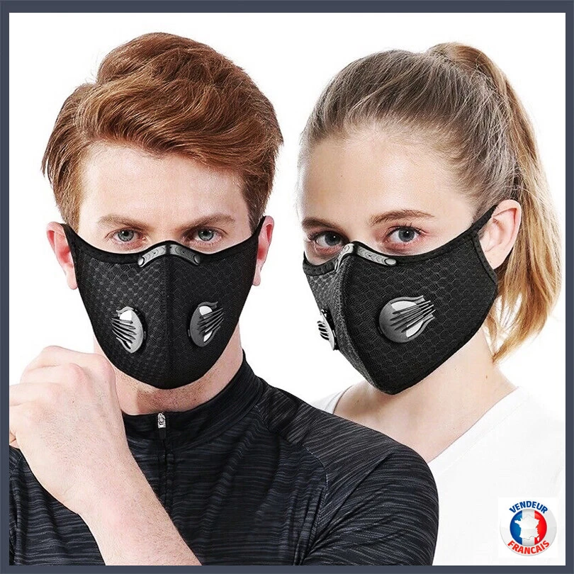 Masque tissu sans buée sale