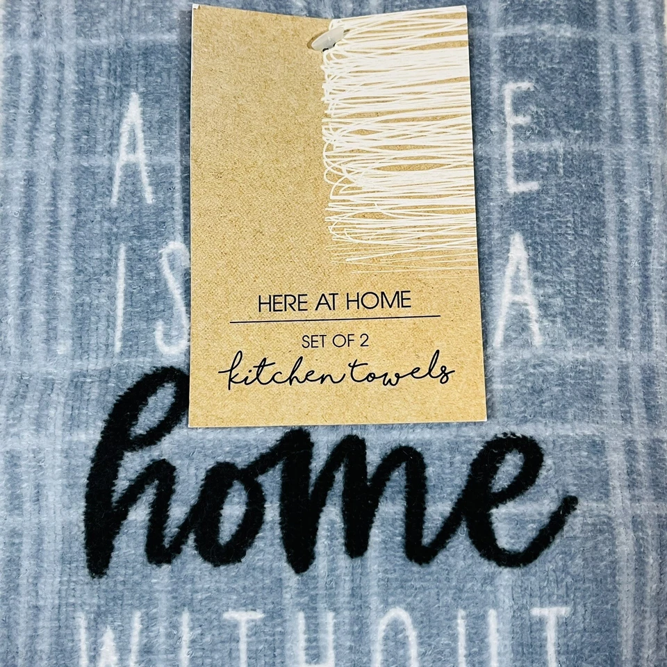 Here At Home 2 Pack Hand Kitchen Bath Towels A House Is Not A Home Without Paws - Image 3 of 4