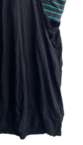 Womens NY&C Black Green Athletic Tank Top Built in Support Bra Size Medium NWT - Picture 12 of 13