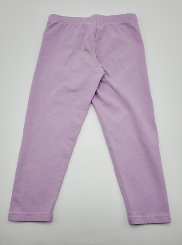 United Colors Of Beneton Girls Cotton Capri Leggings Violet Sz 4-5 Yrs Pre-owned