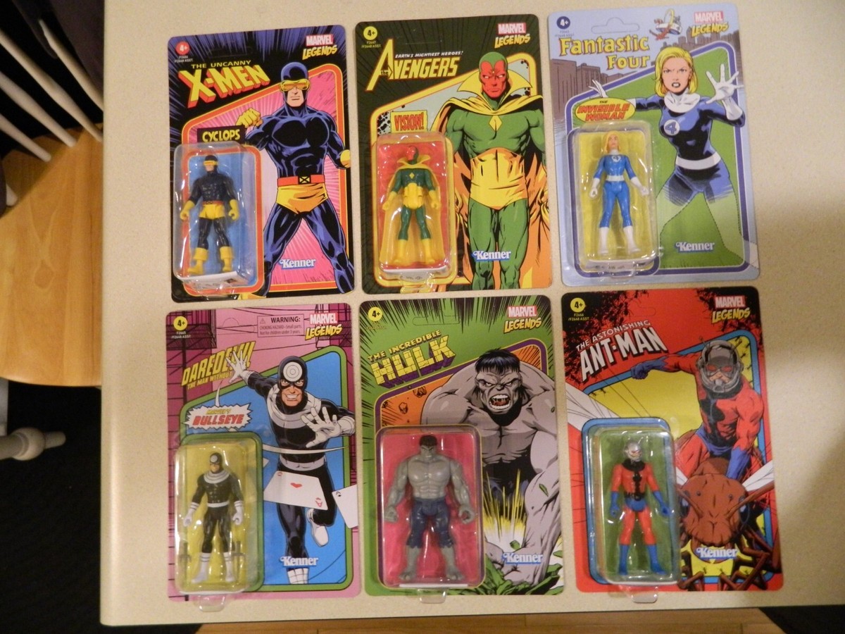 Marvel Legends Retro Collection 3.75 Inch Figures Wave 3 Set of 6