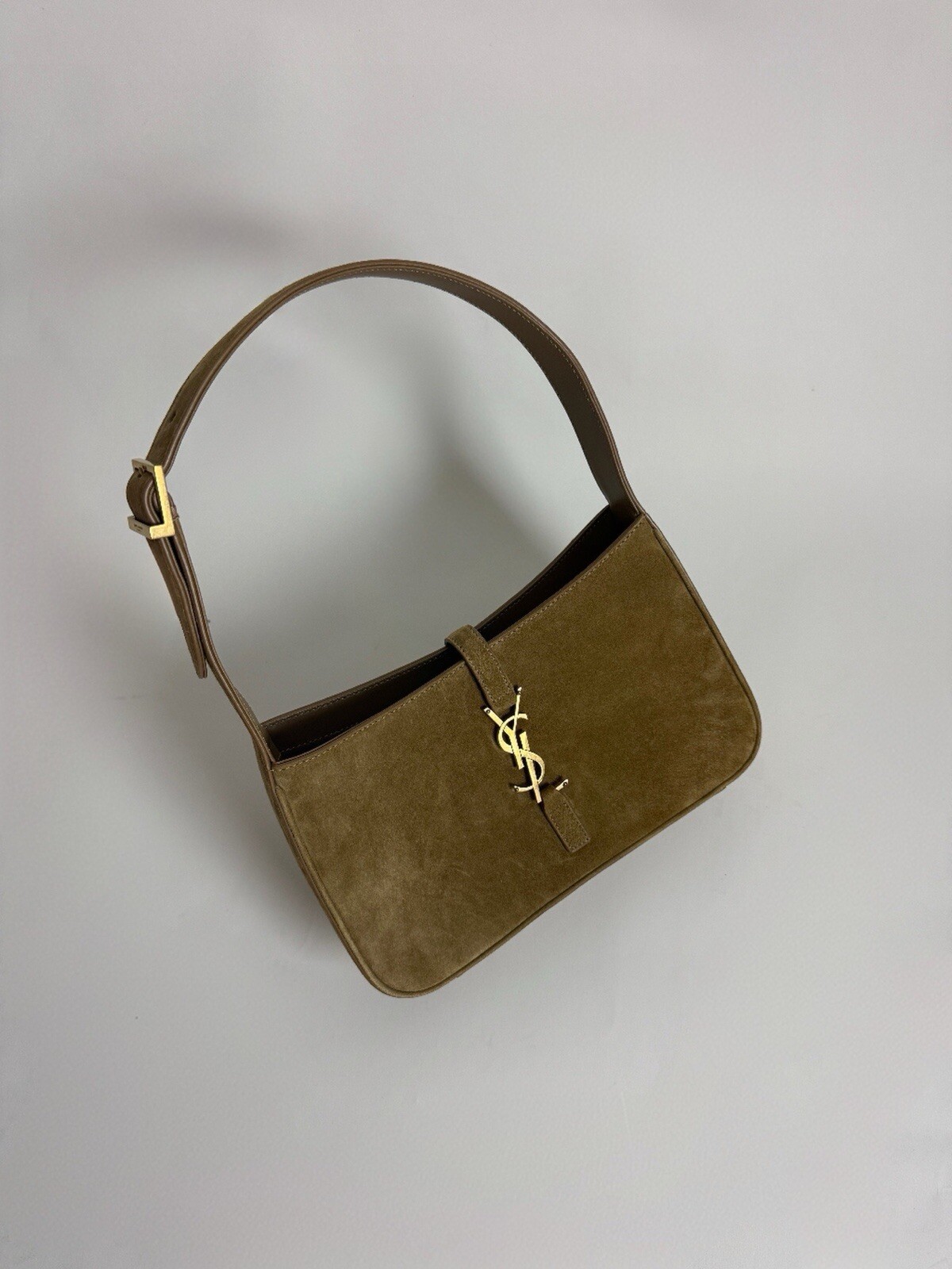 Borsa hobo Saint Laurent scamosciata Le 5 A 7