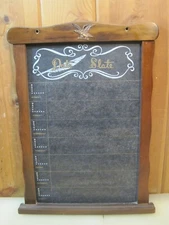 Vintage Date Slate Chalkboard Blackboard Kitchen Home Wall Planner B7585