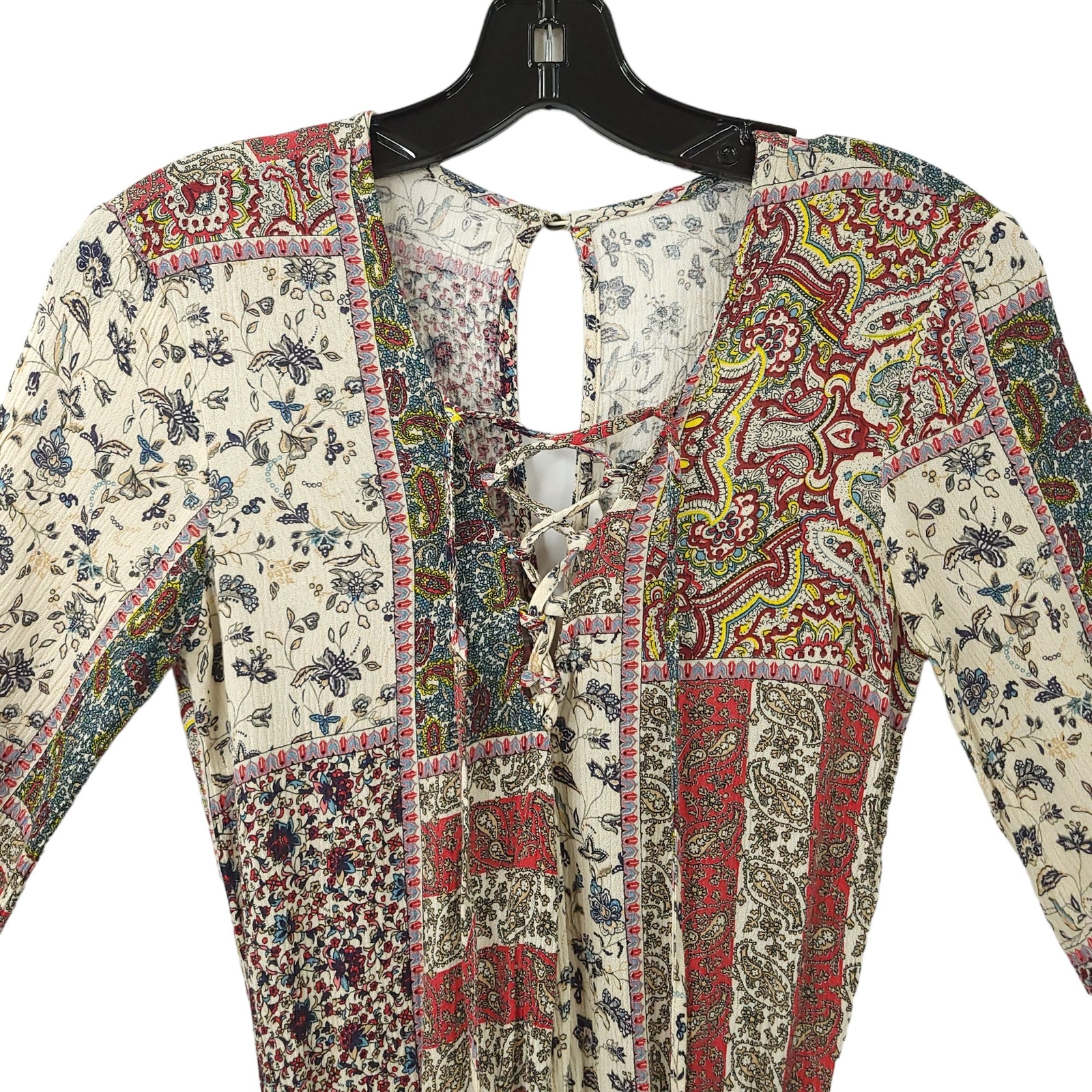 American Eagle Outfitters Romper Patchwork Boho W… - image 9