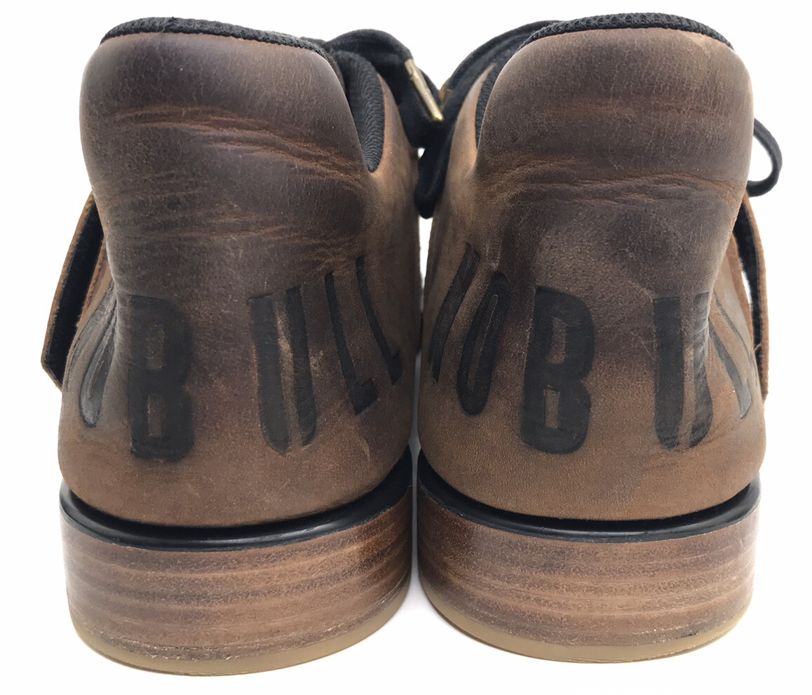 NOBULL Lifters Black/Brown Coffee Gym Leather Womens Sz 13.5  display picture 2