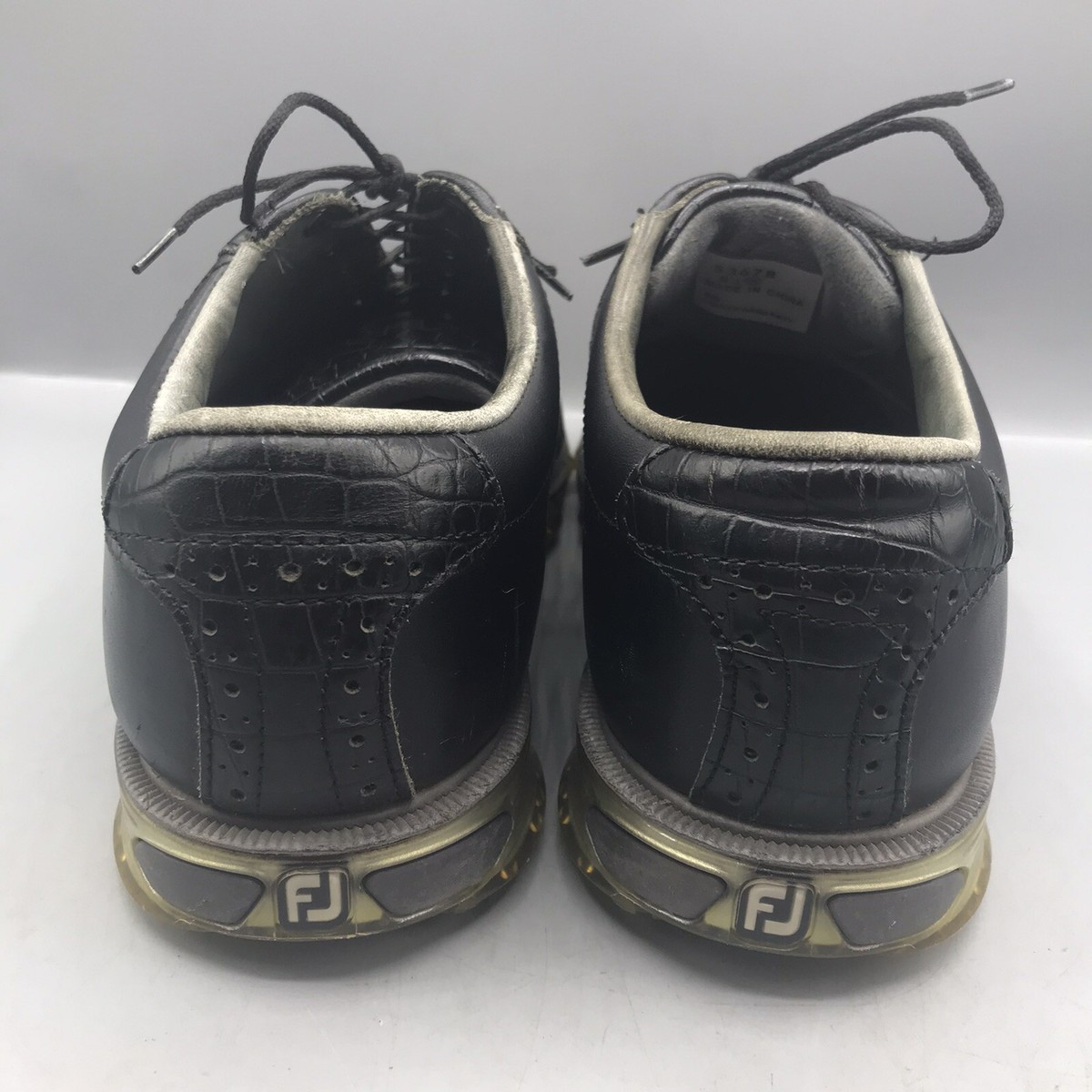 FootJoy Dry Joys Tour Golf Shoes 53678 Black Leather Men display picture 2