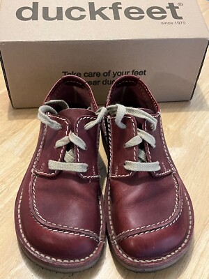 Shoes Duckfeet  Womens Shoe Fyn Size 39 (US size 9) Color Bordo, Leather flat 