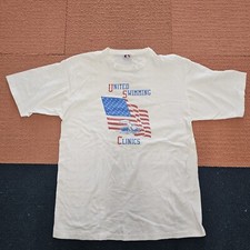stain* United Swimming Clinics IABDAIGTBA Mens T-Shirt XL White USA Made P0b