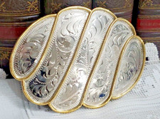 Vintage ALPACA Mexico Western Style Belt Buckle