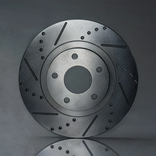 Front & Rear Drilled Slotted Rotors + Pads for 2001-2005 BMW 325i 325Ci 323Ci - Picture 9 of 10