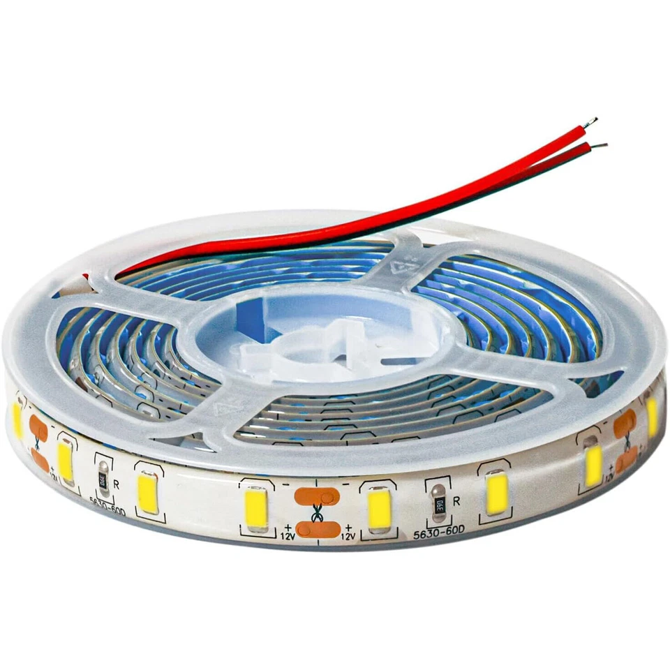 16FT 12V 300 LEDs 5630 Super Bright LED Strip Lights Flexible Cuttable Tape Lamp - Image 2 of 4