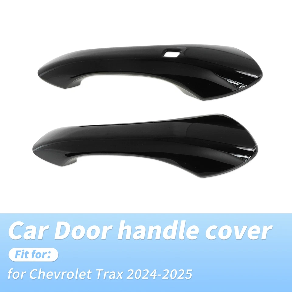 Protector de cubierta de manija de puerta para Chevrolet Trax 2024-2025 negro brillante Foto 2 de 4