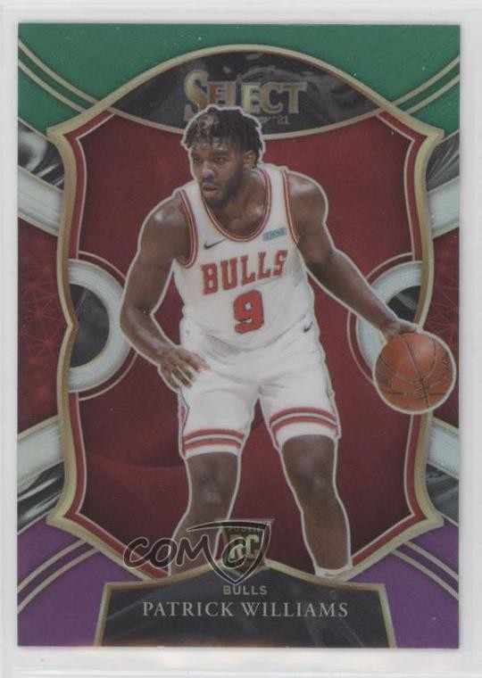 2020 Panini Select Concourse Green White Purple Prizm Patrick Williams #64 0w8