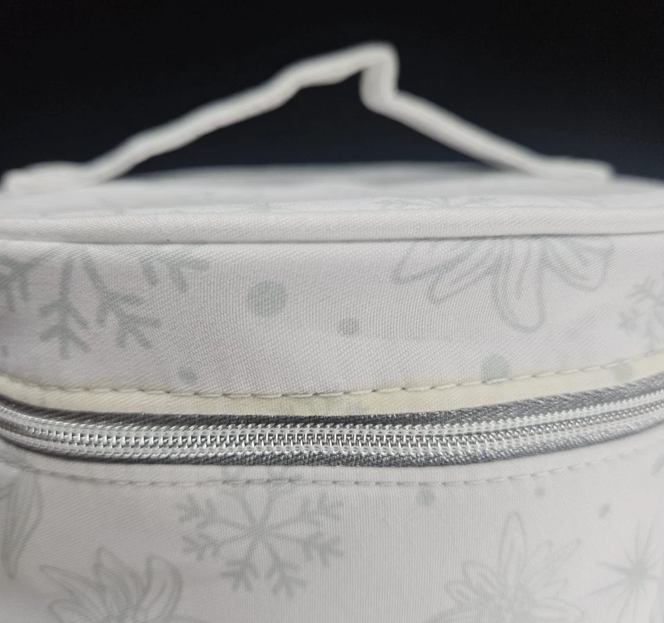 Bolsa de Cosméticos Clarins Tela Azul Redonda Bin con Espejo (NUEVA) Foto 4 de 4