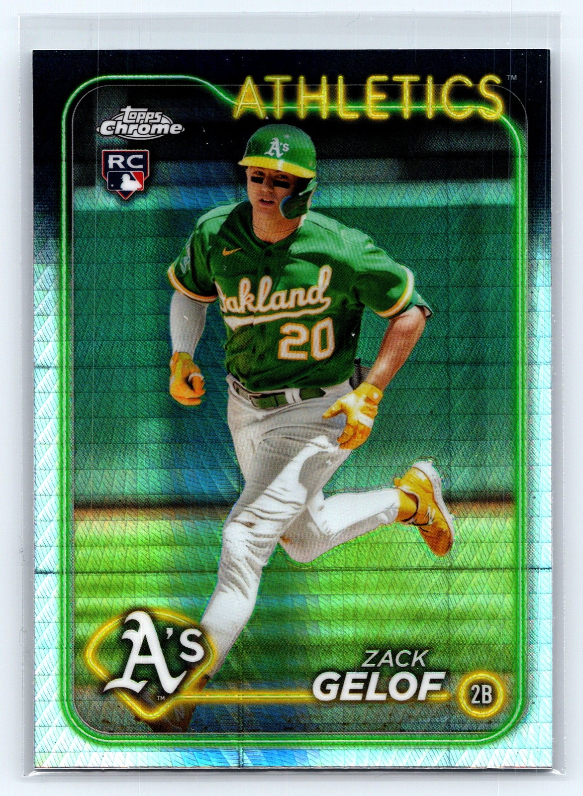 2024 Topps Chrome Zack Gelof Prism Refractor #282 Oakland Athletics