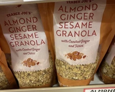 2x Trader Joe’s ALMOND GINGER SESAME GRANOLA 12 oz Each Gluten Free, Kosher
