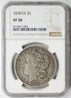 1878-CC Morgan Dollar $1 VF 30 NGC