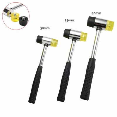 30mm Gummi & Nylon Mallet Fiber Griff Juweliere Hammer Fensterverglasung Stahl