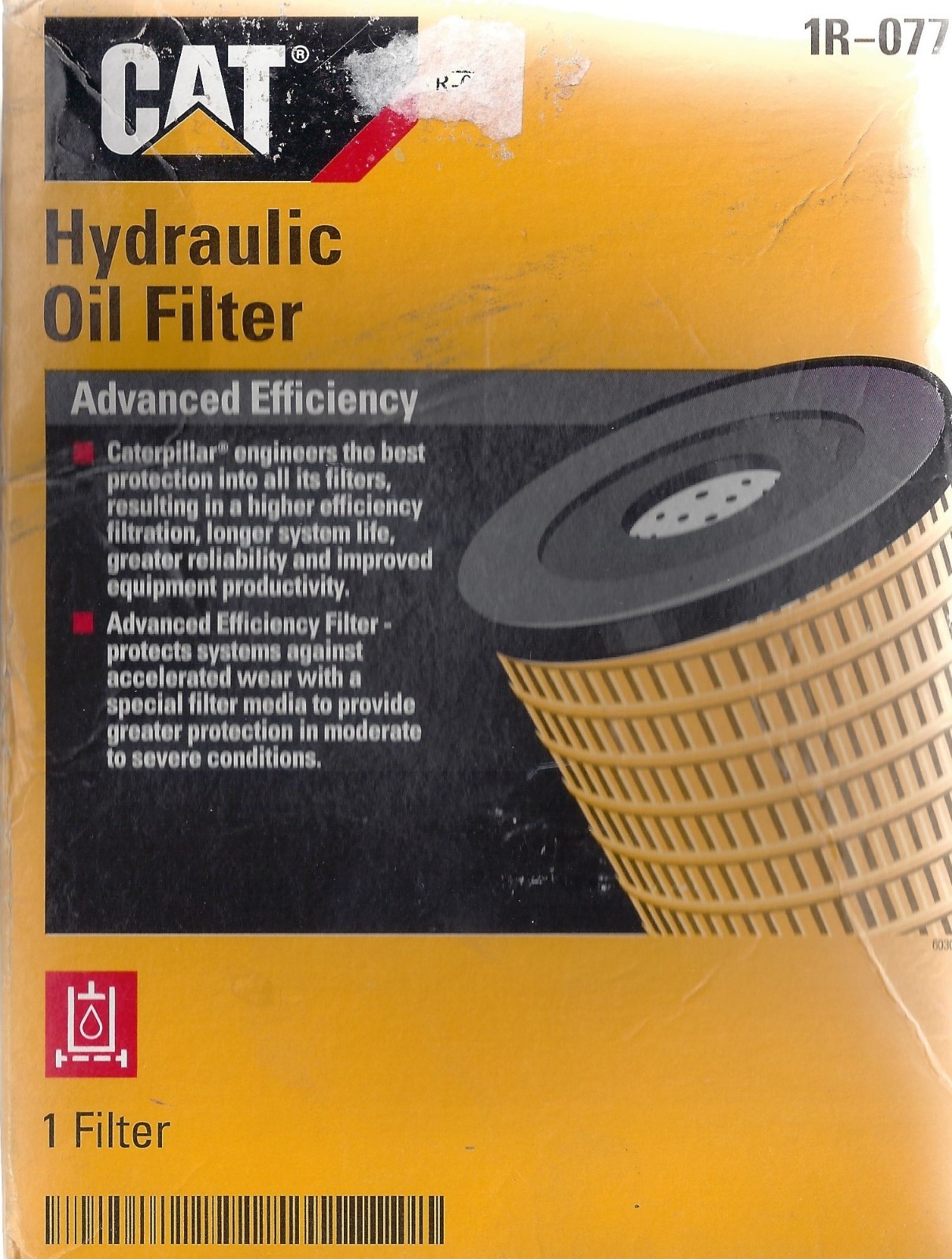 Caterpillar Hydraulic Transmission Filter 1R-0777 Oil Filter Element ...