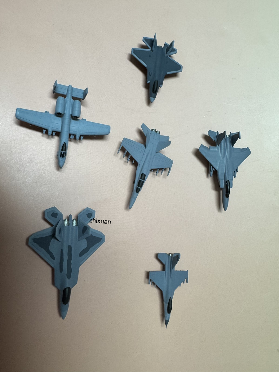 1/500 Us Air Force Series Set F15 F16 F18 F22 F35 A10 Finished