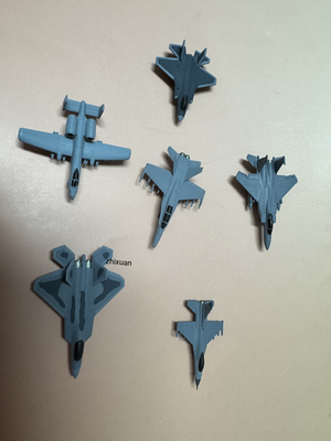 1/500 Us Air Force Series Set F15 F16 F18 F22 F35 A10 Finished