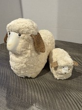 Farmhouse Plush Sheep Lamb Decor Set Of 2 Cre...