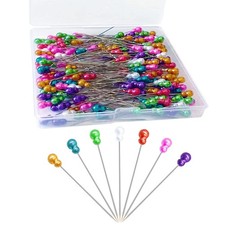 200Pcs Sewing Pins, Straight Pins with Gourd Pearlized Head Pin, Long 2.2 Inch S