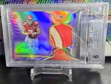 Aaron Murray Platinum Jersey # / Rookie Patch Auto Refractor RPA BGS 9 UGA SP RC