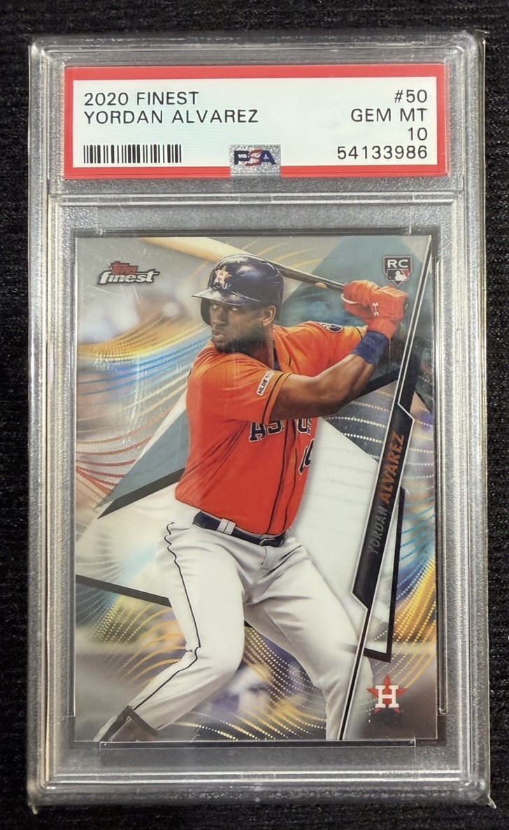2020 Topps Finest - Yordan Alvarez Rookie PSA 10 Gem Mint - Astros RC