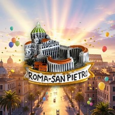 Roma San Pietro Italy 3D Fridge Magnet Refrigerator Home Resin Souvenir