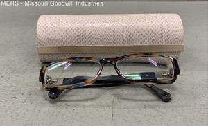 Jimmy Choo Brown Tortoise Pattern JC41 901 Eyeglasses Reading Glasses Case