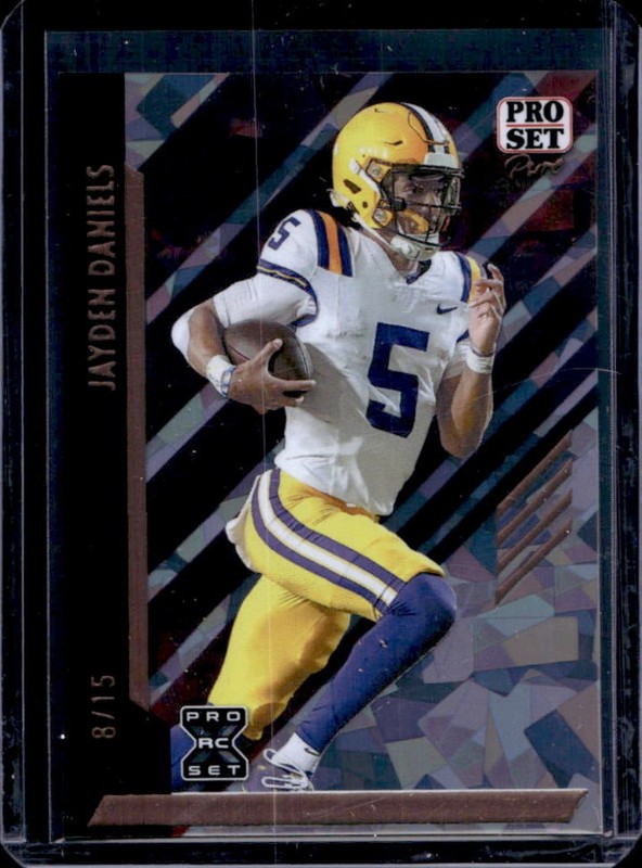 2024 Pro Set Pure Jayden Daniels Crystal Bronze Rookie XRC #/15