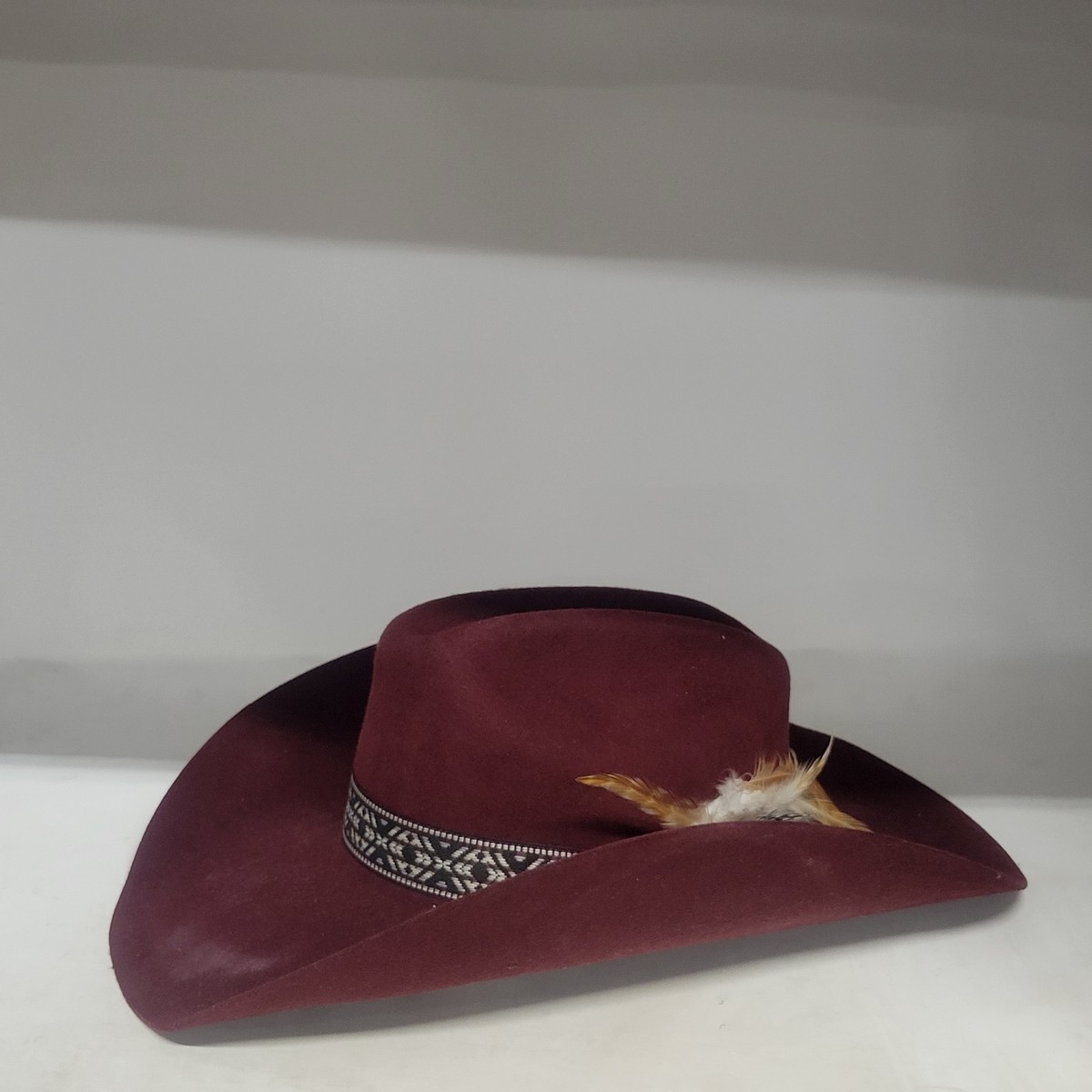 Idyllwind Burgundy Wool Hat w/ Velvet Ribbon Wild Rancher Wool Felt Western Hat main image 2