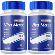 (2 Pack) Vira Maxx for Men Advanced Max Formula Vitamin Supplement 120 Capsules