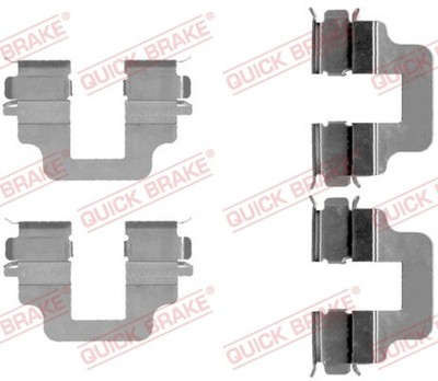 Zubehörsatz Scheibenbremsbelag QUICK BRAKE 109-1712 für BA7 FOCUS FORD JAGUAR 4