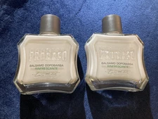 LOT OF 2 PRORASO AFTERSHAVE REFRESHING 3.4OZ EACH  GREEN RINFRESCANTE