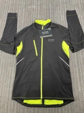 NWT Gore Bike wear Fusion Thermo Jersey Men’s Medium Zip Up Black Neon 