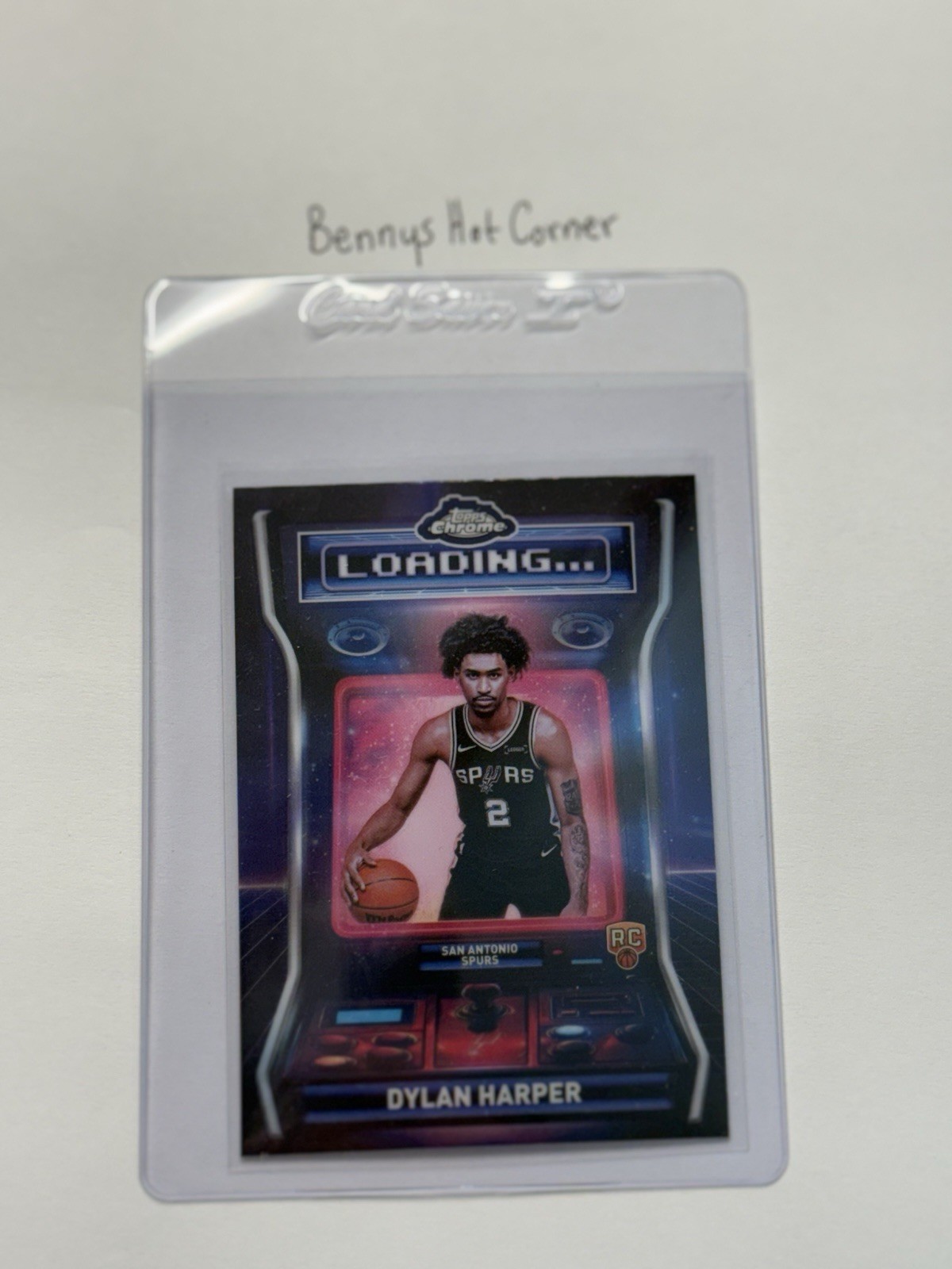 DYLAN HARPER 2025-26 TOPPS CHROME LOADING ROOKIE REFRACTOR SPURS RC