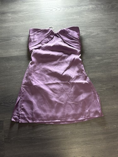 Princess Polly IRENA STRAPLESS MINI DRESS PURPLE Nwot Size 2