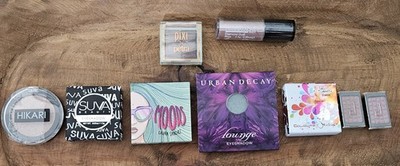 Eyeshadow Lot Of 9 Travel Size Urban Decay Pixi Hikari Suva Mannakadar Doucce